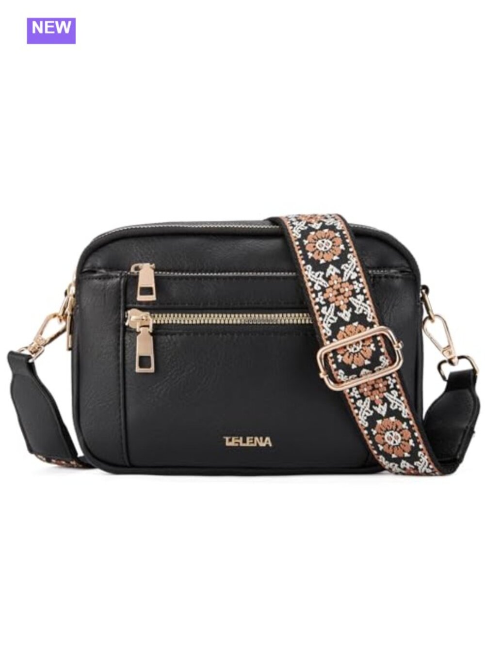Small Crossbody Bag Vegan Leather Crossbody Purse Adjustable Strap